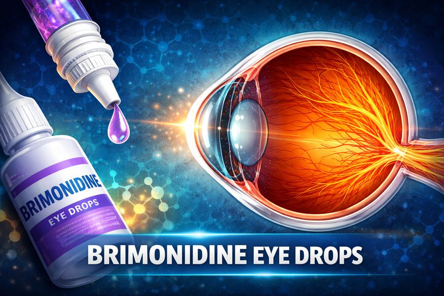 Once-daily brimonidine eye drops (PDP-716) for glaucoma