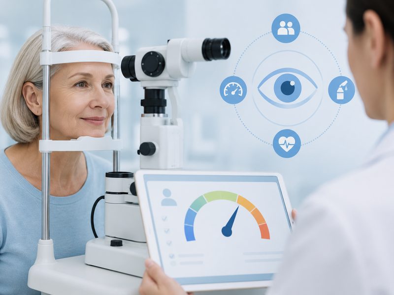 Glaucoma risk calculator: assess your personal risk of glaucoma from eye pressure, family history, and corneal thickness