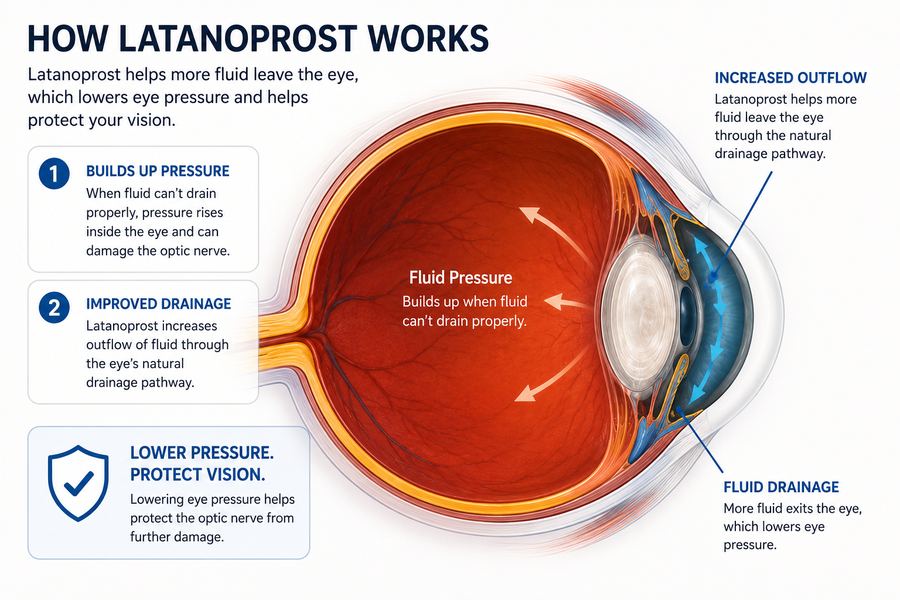 How latanoprost lowers intraocular pressure