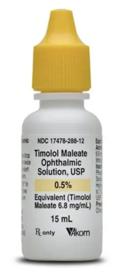 Timolol maleate ophthalmic solution for glaucoma